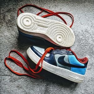 Nike Air Force 1 Low Custom Sneakers Size 6/4.5Y